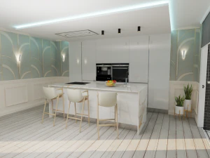 K&uuml;chenboserie 3D Modell