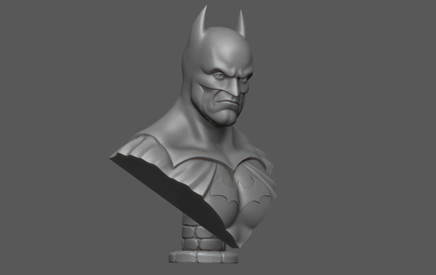 Batman bust 3D Print Model .c4d .max .obj .3ds .fbx .stl .blend 