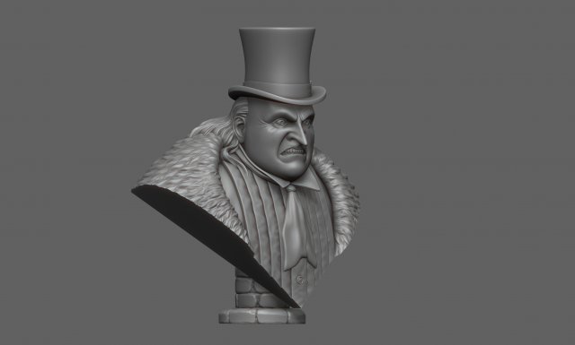 Penguin from batman 3D 프린트 모델 .c4d .max .obj .3ds .fbx .stl .blend 