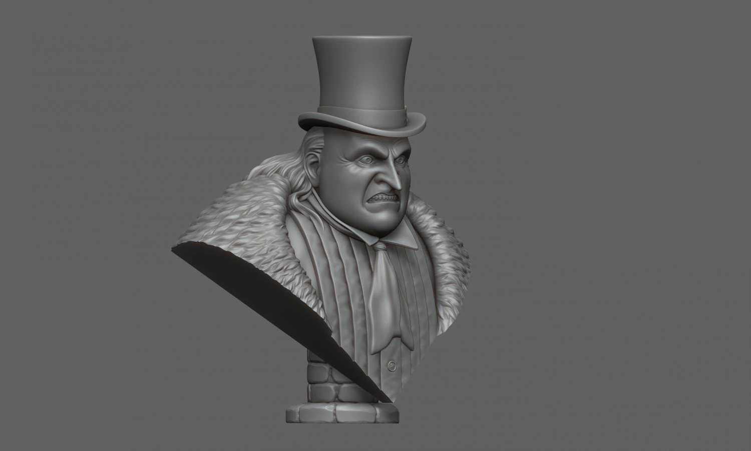 Penguin from batman 3D Print Model .c4d .max .obj .3ds .fbx .stl .blend
