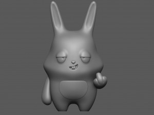 Bad rabbit 3Dプリントモデル