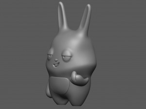Bad rabbit 3Dプリントモデル