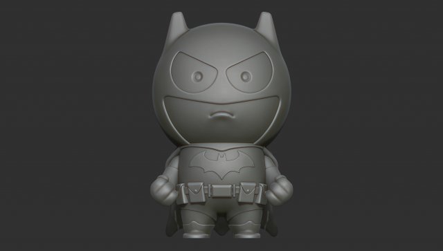 Batman mini 3D Принт Модель .c4d .max .obj .3ds .fbx .stl .blend 