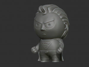 Superman mini 3D Print Model