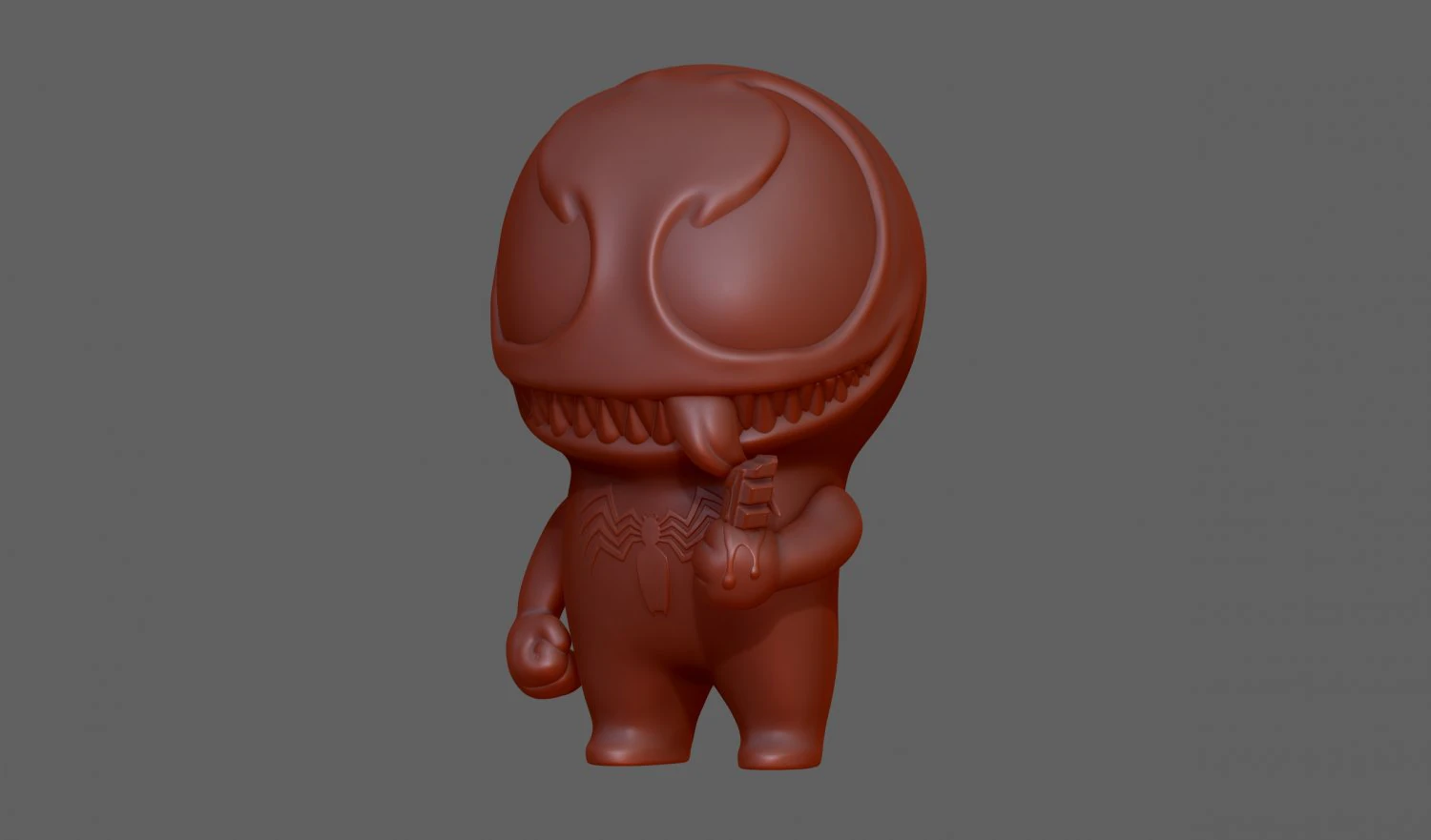 Venom baby 3D Print Model .c4d .max .obj .3ds .fbx .stl .blend 