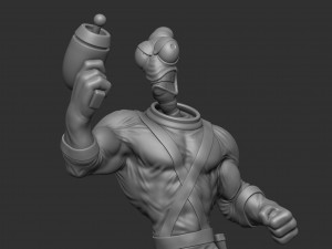Earthworm jim 3D-printmodel