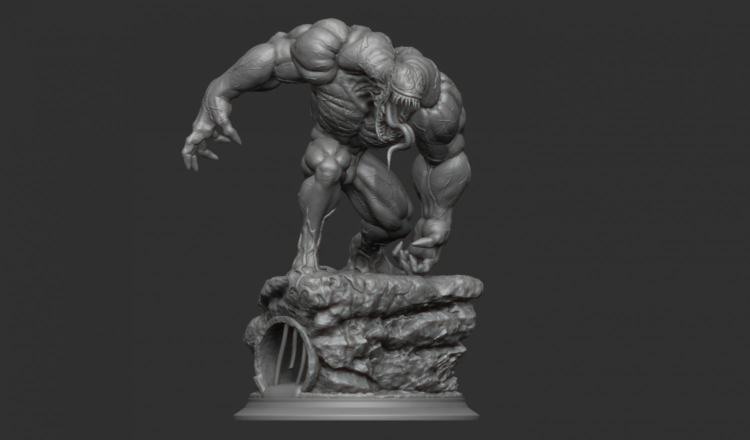 Venom 3D Print Model .c4d .max .obj .3ds .fbx .stl .blend 