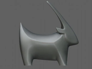 Goat figurine 3D Print Model