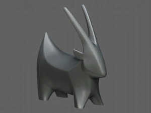Goat figurine 3D Print Model