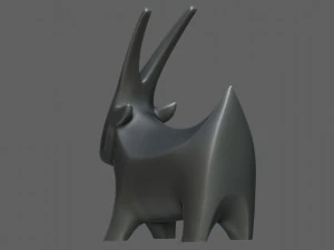 Goat figurine 3D Print Model