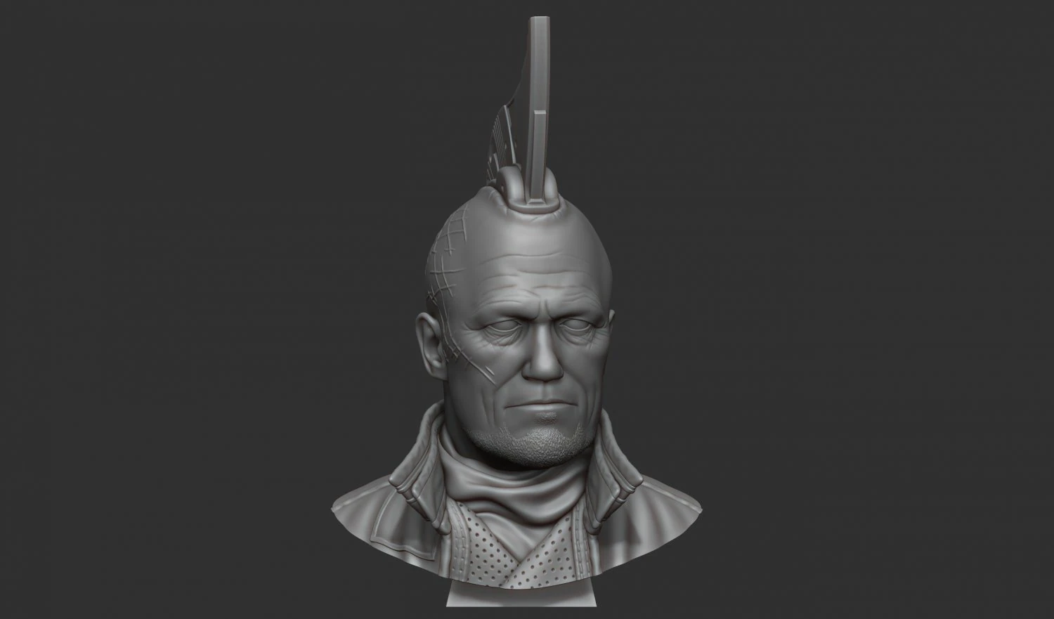 Yondu udonta bust 3D Print Model .c4d .max .obj .3ds .fbx .stl .blend 