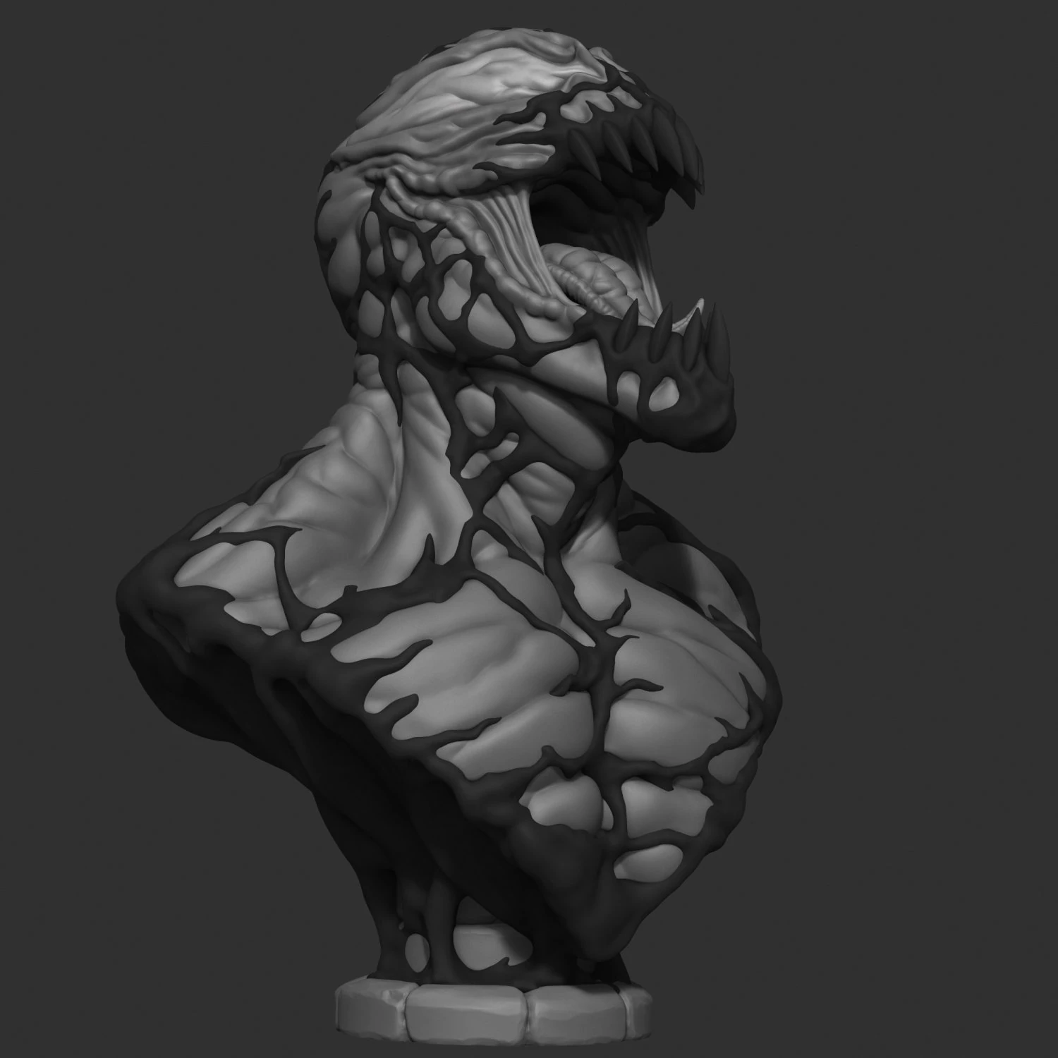 Carnage bust 3D Print Model .c4d .max .obj .3ds .fbx .stl .blend 