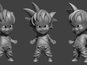 Little goku 3D Print Model