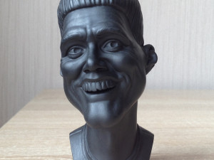 Caricature of jim carrey 3D प्रिंट मॉडल