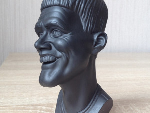 Caricature of jim carrey 3D प्रिंट मॉडल