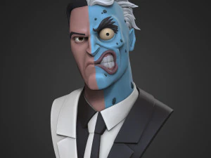 Two-face 3D Print Model