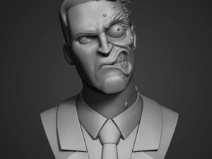 Two-face 3D Print Model