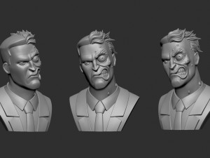 Two-face Modelo de impresión 3D