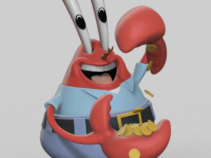Mr krabs 3D Print Model