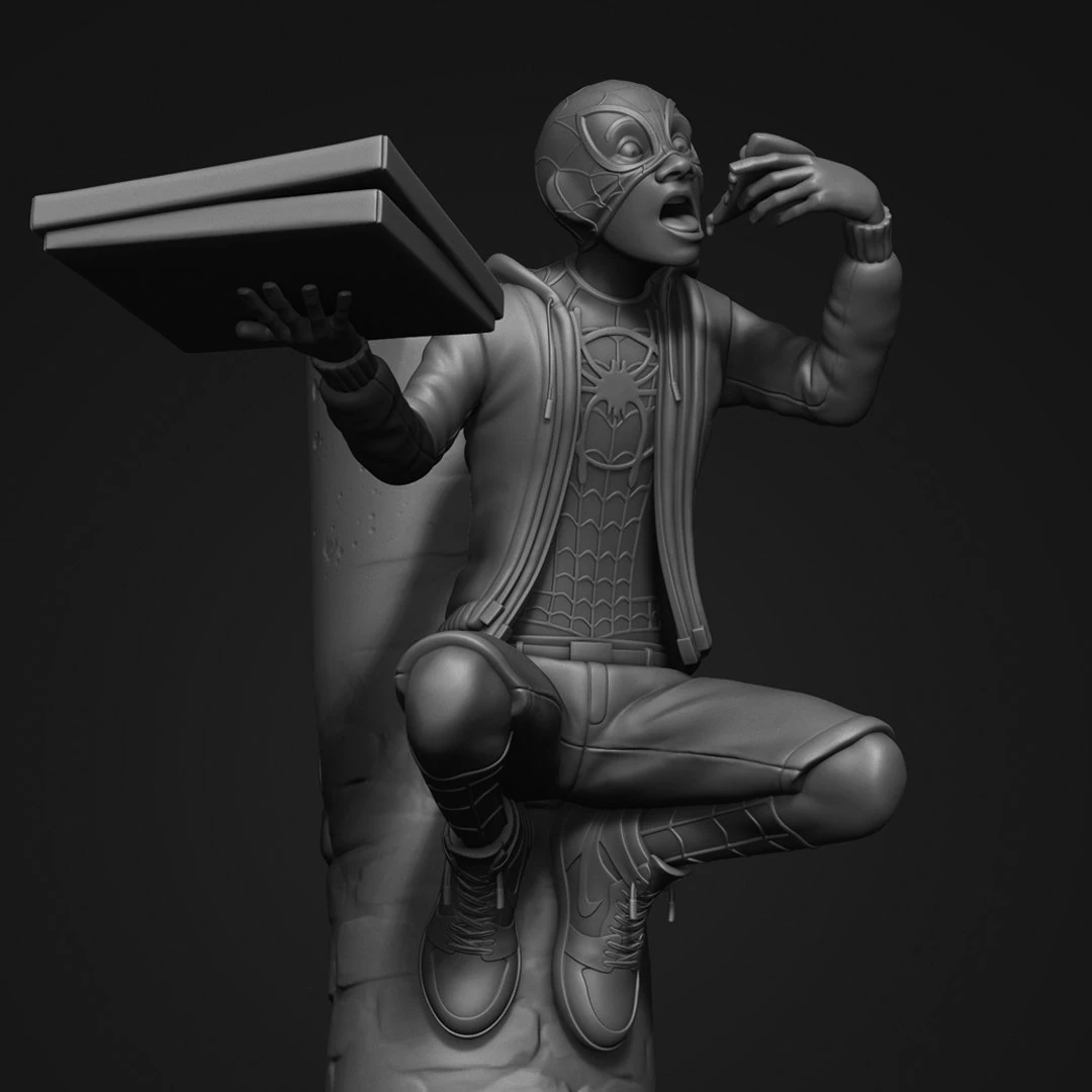 Spider man miles morales 3D Print Model .c4d .max .obj .3ds .fbx .stl .blend 