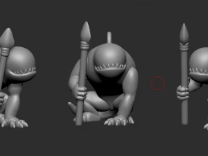 漫画のトログロダイト 3Dプリントモデル