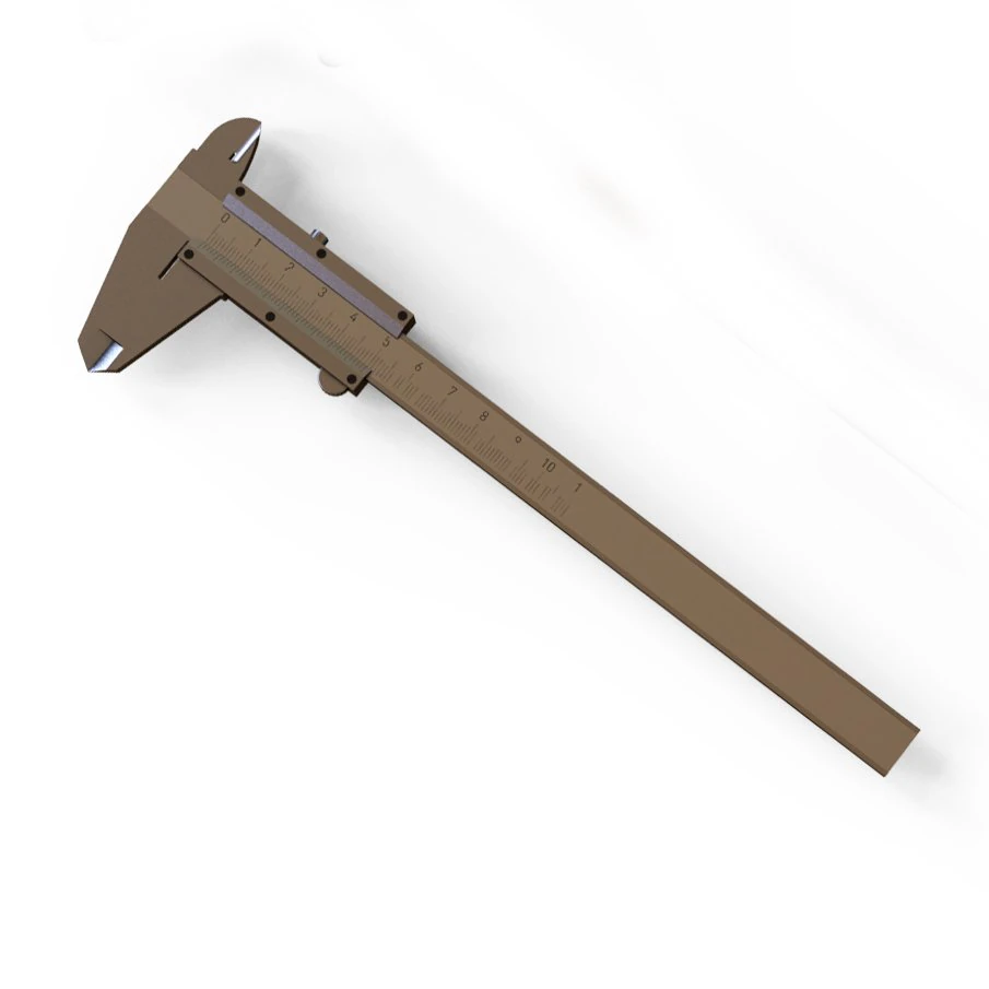 vernier caliper 15cm 3D Model .c4d .max .obj .3ds .fbx .stl .blend