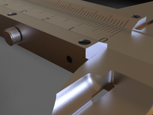 vernier caliper 15cm 3D Model