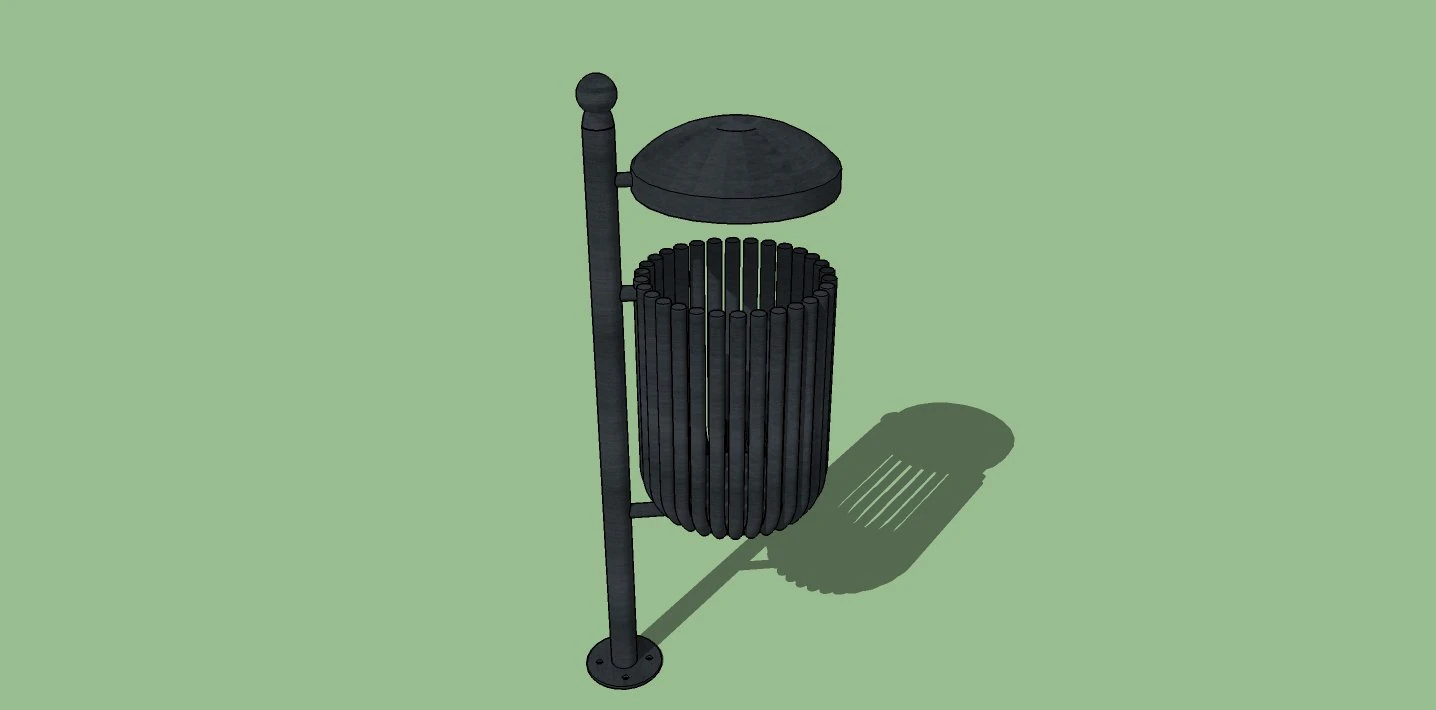 trash can 3D Model .c4d .max .obj .3ds .fbx .stl .blend