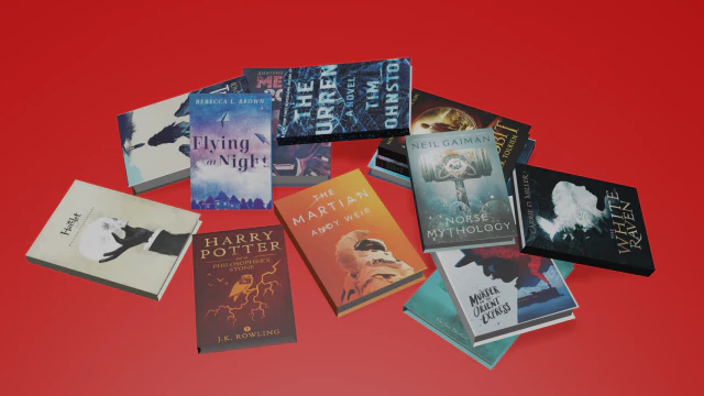 books 3D Model .c4d .max .obj .3ds .fbx .stl .blend