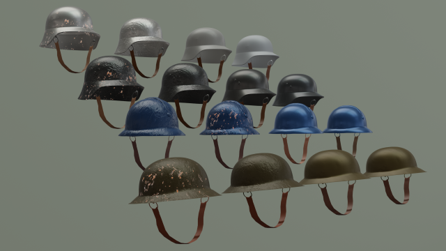 helmets 3Dモデル .c4d .max .obj .3ds .fbx .stl .blend 
