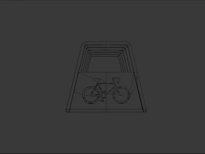 駐輪場 3Dモデル