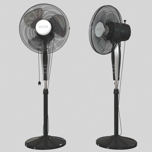 fan Modèle 3D .c4d .max .obj .3ds .fbx .stl .blend 