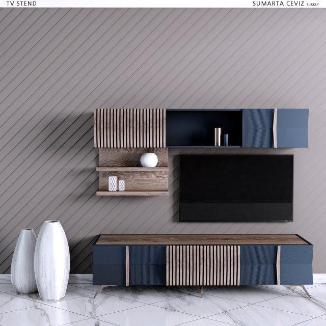 tv stand sumart turkey Modelo 3D .c4d .max .obj .3ds .fbx .stl .blend 