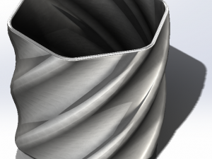 helix pot 3D 프린트 모델