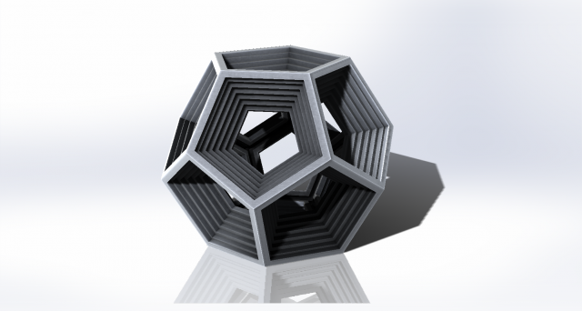 dodecagon 3D 프린트 모델 .c4d .max .obj .3ds .fbx .stl .blend 