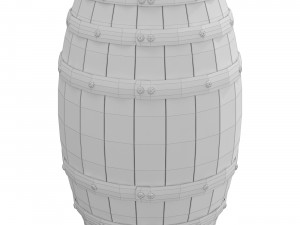 Wooden Barrel 3D Модель
