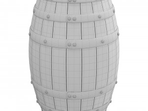 Wooden Barrel 3D Модель