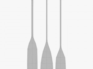 Old Paddles 3D Model