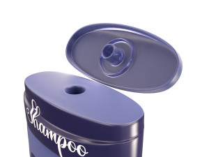 Sampoo Bottle Low-poly Mockup 3D Model