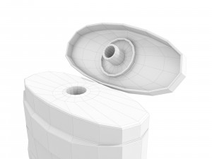 Sampoo Bottle Low-poly Mockup 3D Model
