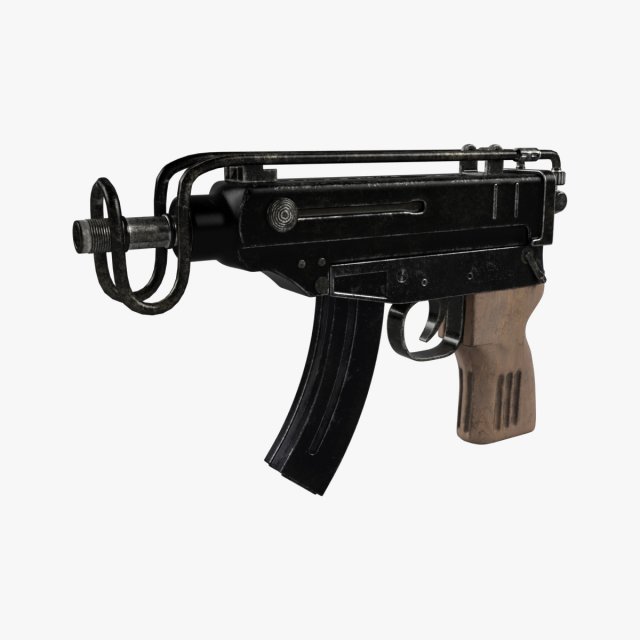 VZ 61 Scorpion 3D 모델 .c4d .max .obj .3ds .fbx .stl .blend 