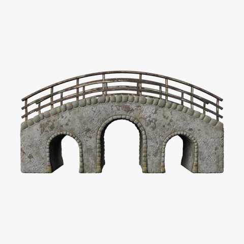 Old Bridge 3D Модель .c4d .max .obj .3ds .fbx .stl .blend