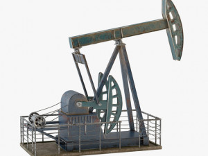 Oil Pump Jack 3D Model