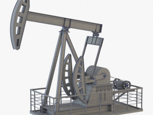 Oil Pump Jack 3D Model