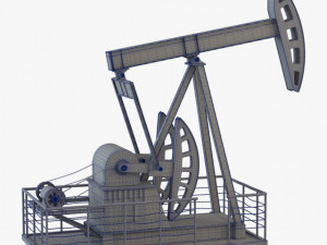 Oil Pump Jack 3D Model