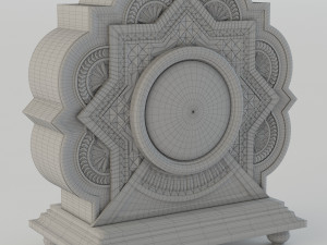 Old Eastern Clock 3D Model