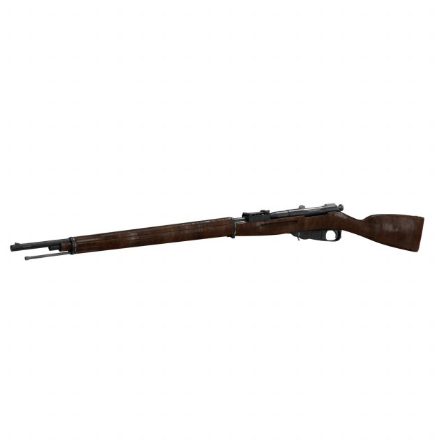 Mosin Rifle 3D 모델 .c4d .max .obj .3ds .fbx .stl .blend 