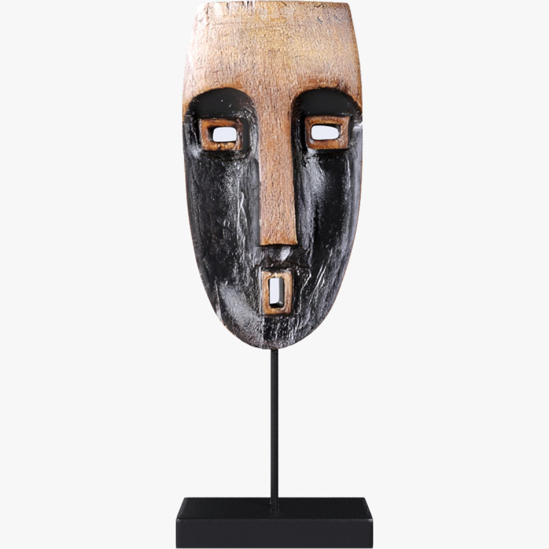 Big African Design Mask 3D Model .c4d .max .obj .3ds .fbx .stl .blend