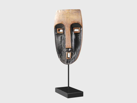 Big African Design Mask 3D Model