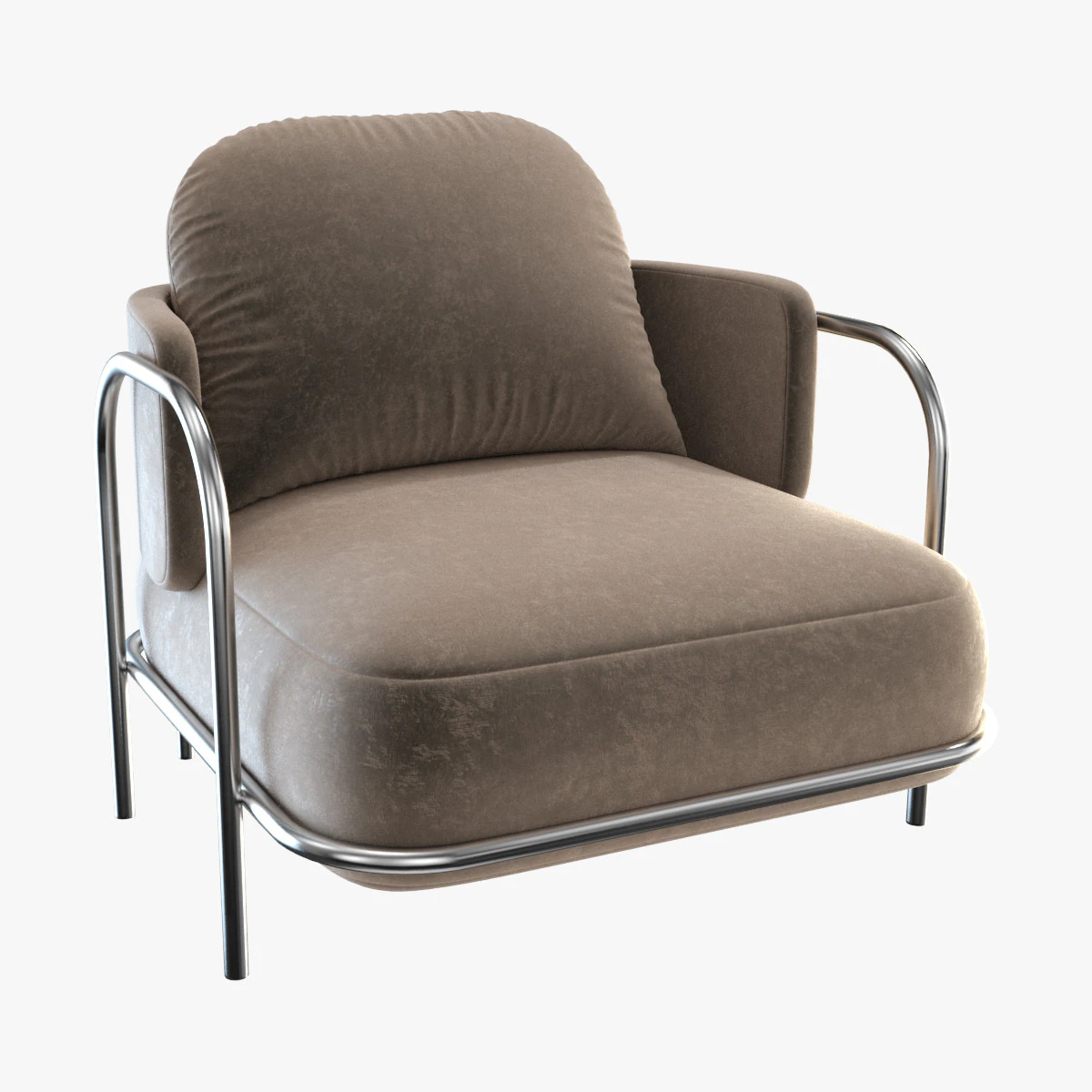 Gaston Armchair 3D Model .c4d .max .obj .3ds .fbx .stl .blend 